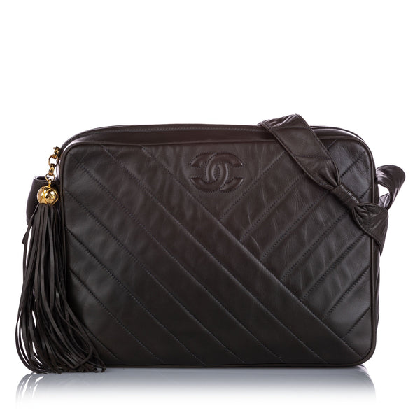 CC Quilted Lambskin Leather Crossbody Bag