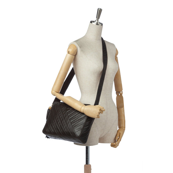 CC Quilted Lambskin Leather Crossbody Bag