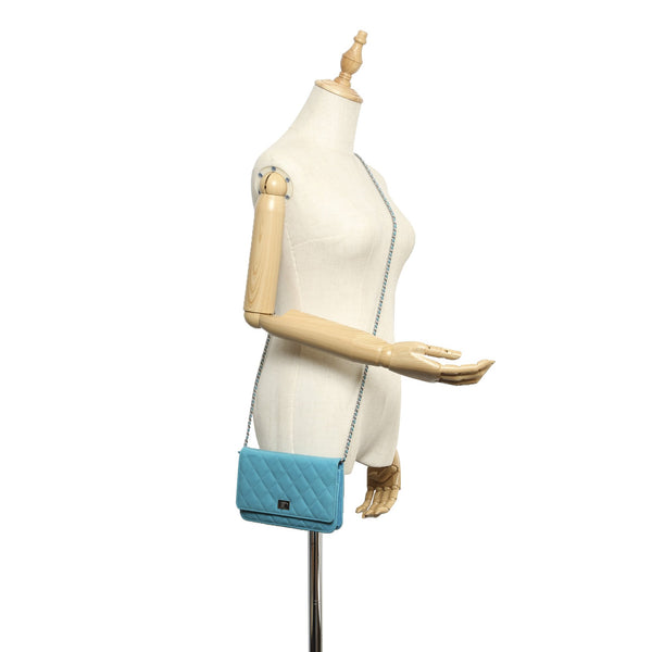 Reissue Quilted Patent Leather Wallet on Chain