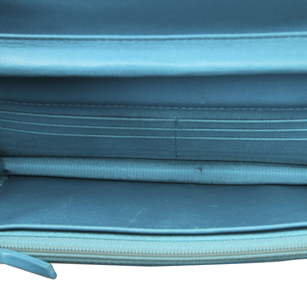 Reissue Quilted Patent Leather Wallet on Chain