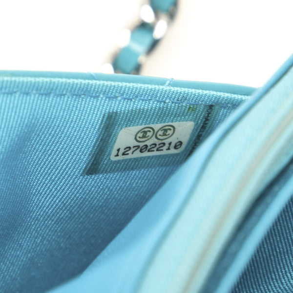 Reissue Quilted Patent Leather Wallet on Chain