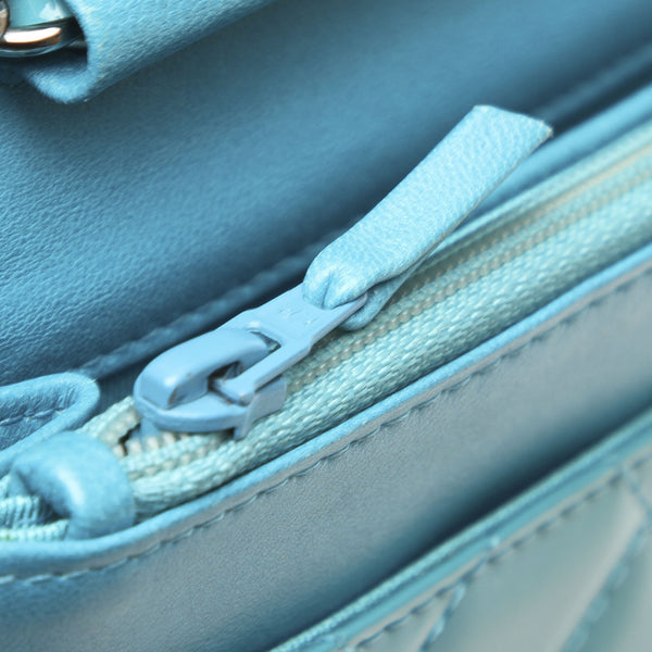 Reissue Quilted Patent Leather Wallet on Chain