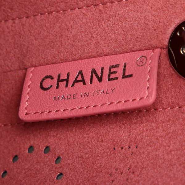 Eyelets Logo Leather Bucket Bag