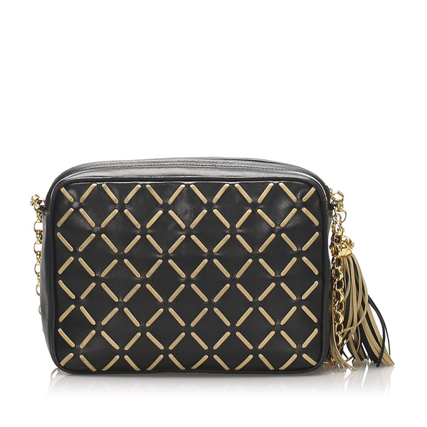 Matelasse Lambskin Leather Crossbody Bag