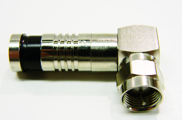 Platinum 18006RA RG6 nickel F Type SealSmart compression connector