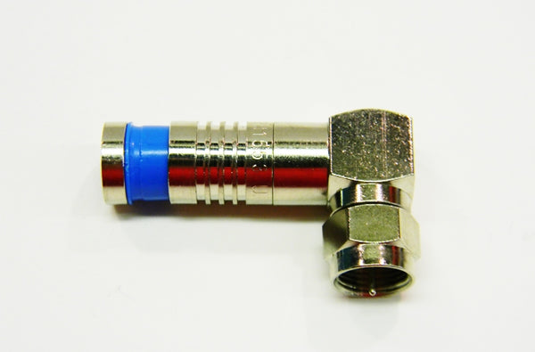 Platinum 18001RA RG6 nickel F Type quad SealSmart compression connector