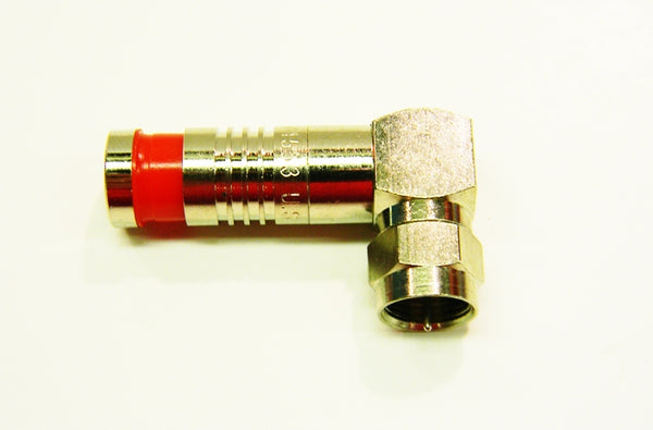 Platinum 18011RA RG59 nickel F Type SealSmart compression connector