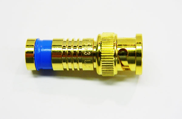 Platinum 18020 RG6 gold BNC quad SealSmart compression connector