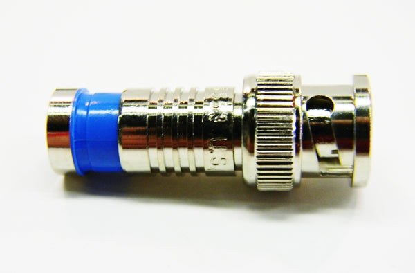Platinum 18035 RG6 nickel BNC quad SealSmart compression connector