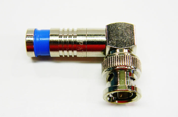 Platinum 18035RA RG6 nickel BNC quad SealSmart compression connector
