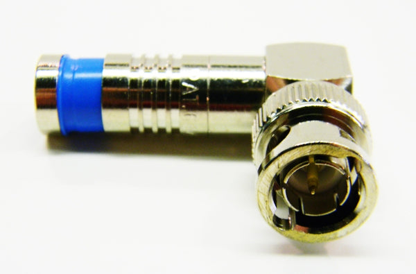Platinum 18035RA RG6 nickel BNC quad SealSmart compression connector