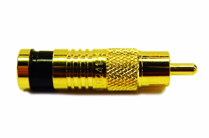 Platinum 18052 RG6 gold RCA SealSmart compression connector