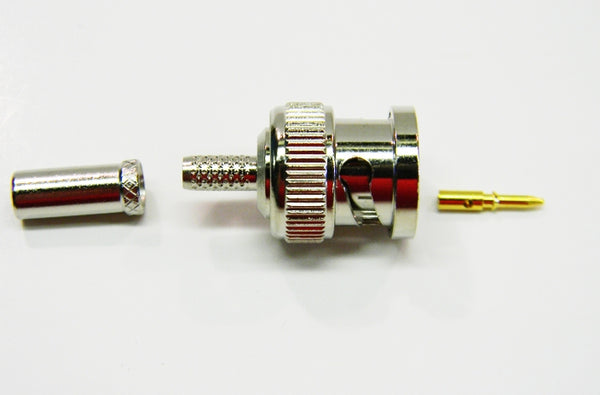 Datcom Realm BNC male crimp connector for RG62 mini cable .