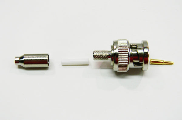 Datcom Realm BNC male crimp connector for RG174 cable