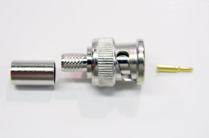 Datcom Realm BNC male crimp connector for RG59 cable .