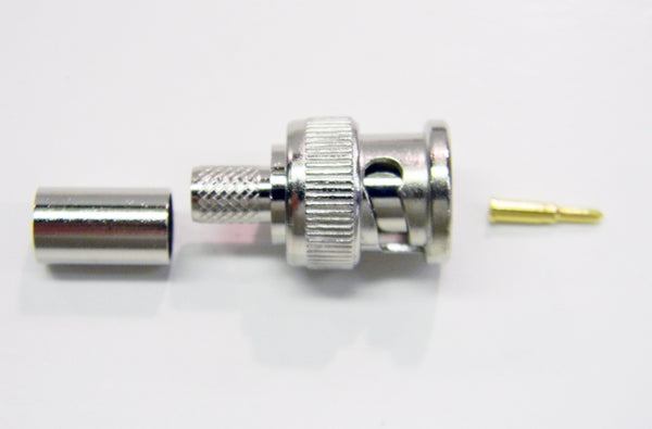 Datcom Realm BNC male crimp connector for RG59 cable .