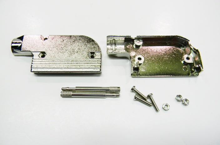 Datcom Realm DB25 right angle metal cover with long thumbscrews