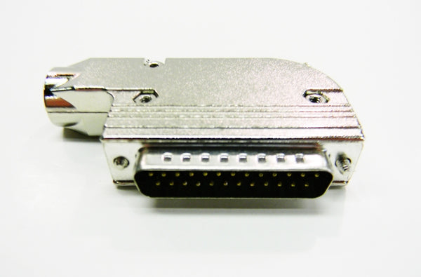 Datcom Realm DB25 right angle metal cover with long thumbscrews