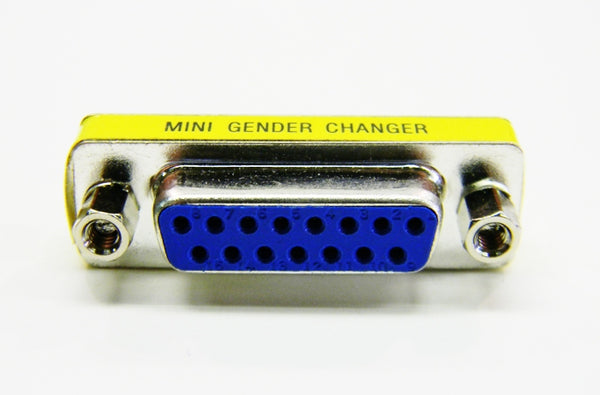 Datcom Realm DB15 f/f low profile gender changer