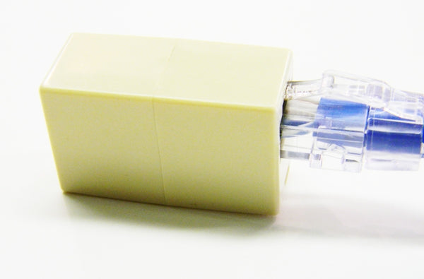 Datcom Realm RJ45 straight pin to pin ivory coupler