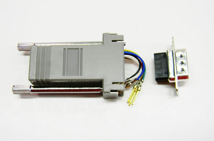 Datcom Realm DB9 male to RJ12 grey modular adapter
