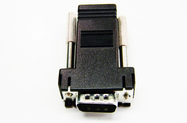 Datcom Realm DB9 male to RJ45 black modular adapter