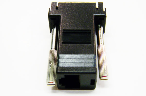 Datcom Realm DB9 male to RJ45 black modular adapter