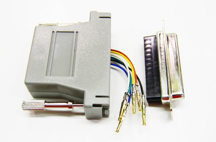 Datcom Realm DB25 female to RJ12 grey modular adapter