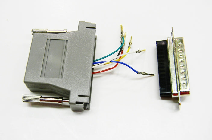 Datcom Realm DB25 male to RJ12 grey modular adapter