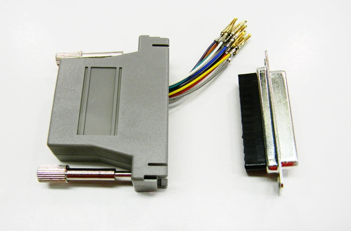 Datcom Realm DB25 female to RJ48 grey modular adapter