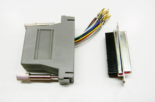 Datcom Realm DB25 female to RJ48 grey modular adapter