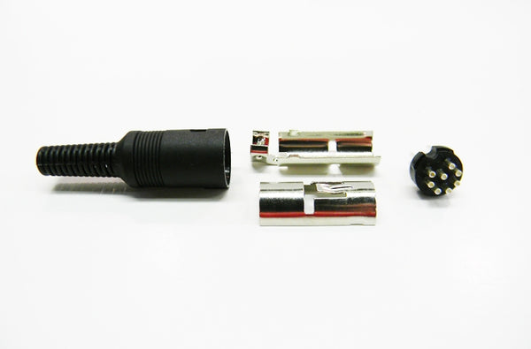 Datcom Realm 8 pin din male solder type connector