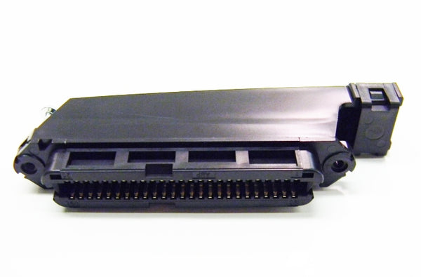 TE telco 50 female IDC connector with 90 degree cover