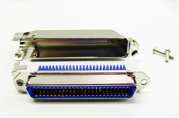 Datcom Realm telco 50 female IDC connector with 90 degree cover