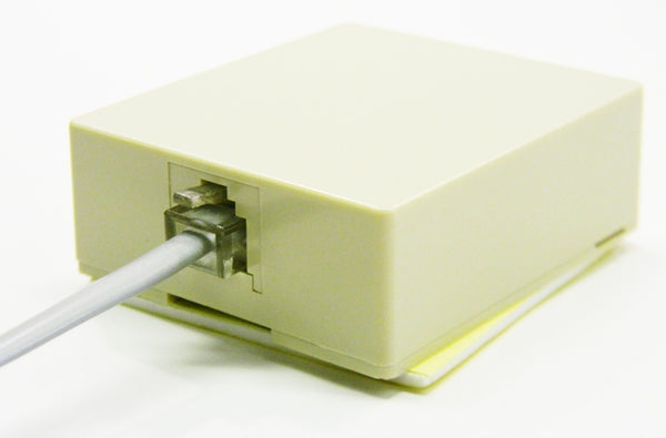 Datcom Realm RJ11 (6P4C) ivory baseboard jack