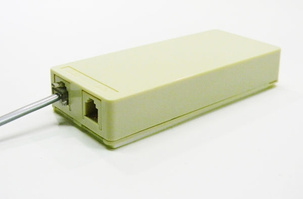 Datcom Realm RJ12 (6P6C) ivory dual surface baseboard jack