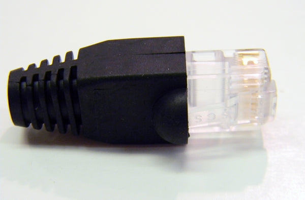 Datcom Realm RJ45 8P8C 6.5mm black protective boot