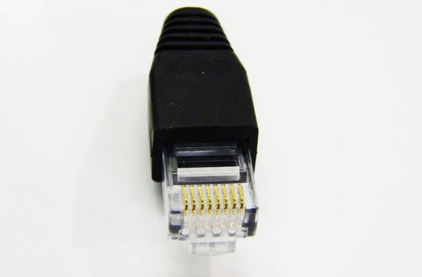 Datcom Realm RJ45 8P8C 6.5mm black protective boot