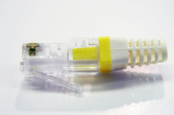 Platinum 100030Y EZ-RJ45 Cat6 yellow modular boot