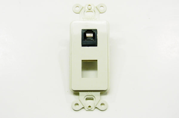 Datcom Realm RJ45 voice grade black keystone jack