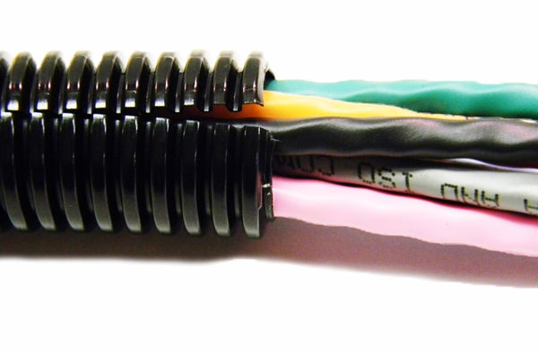 Hellermann Tyton CTP340STD 3/4 inch black split tubing