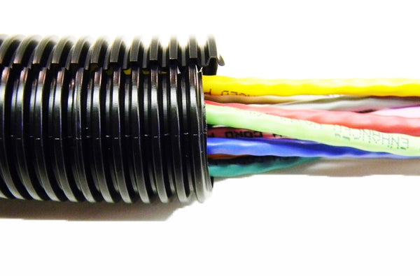 Hellermann Tyton CTP1120STD 1 1/2 inch black split tubing