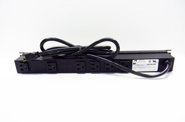 Hammond 1583T6A1BK 15A x 6 NEMA 5-15R PDU