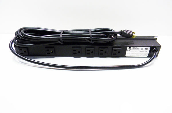 Hammond 1583H6B1BK 15A x 6 NEMA 5-15R PDU
