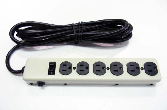 Datcom Realm 15 AMP 6 outlet metal power bar