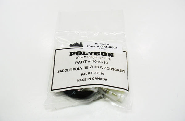 Polygon 1010-10 saddle polytie with 8 inch black Velcro