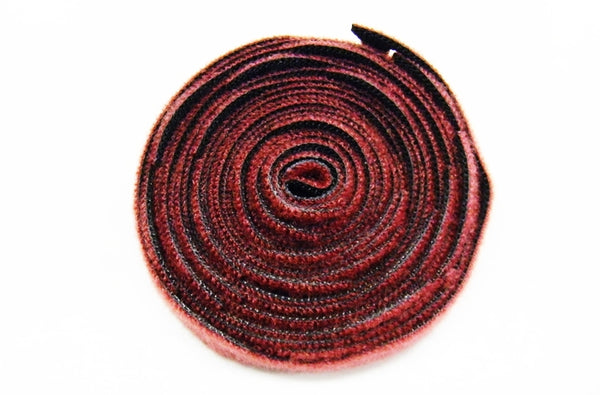 Polygon 3105-X-25-FR 5 inch cranberry plenum Velcro cable tie