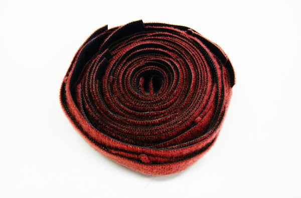 Polygon 3108-X-25-FR 8 inch cranberry plenum Velcro cable tie