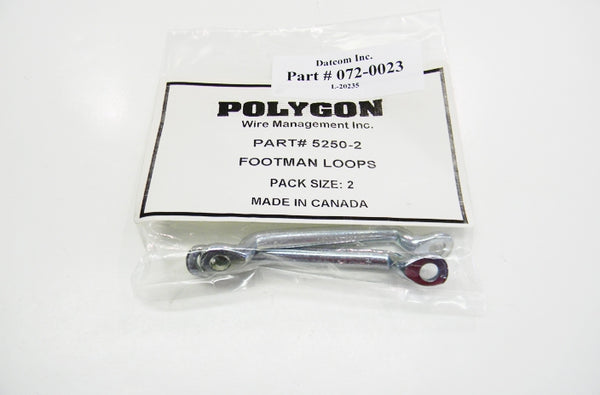 Polygon 5250-2 Wall mount footman loop for compression strap