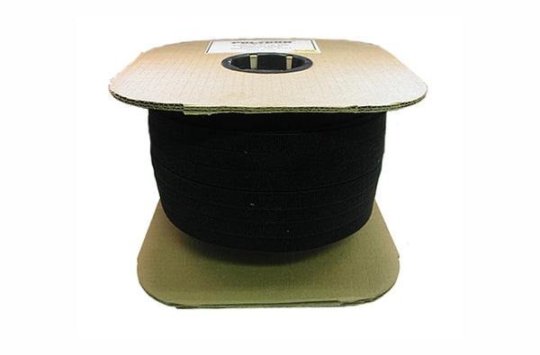 Polygon 3115-600516 .313 inch black velcro wrap x 600 feet roll